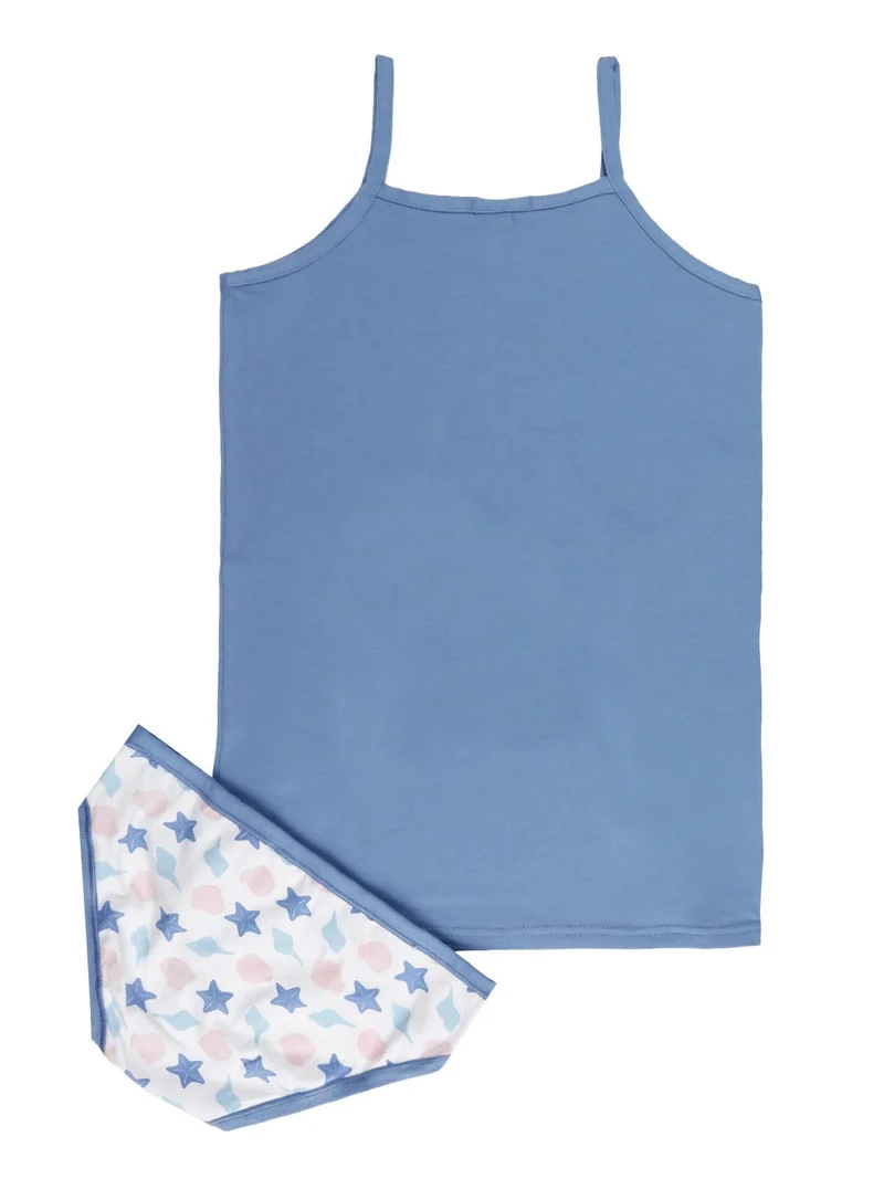 Coordinato intimo bambina con stampe - blu