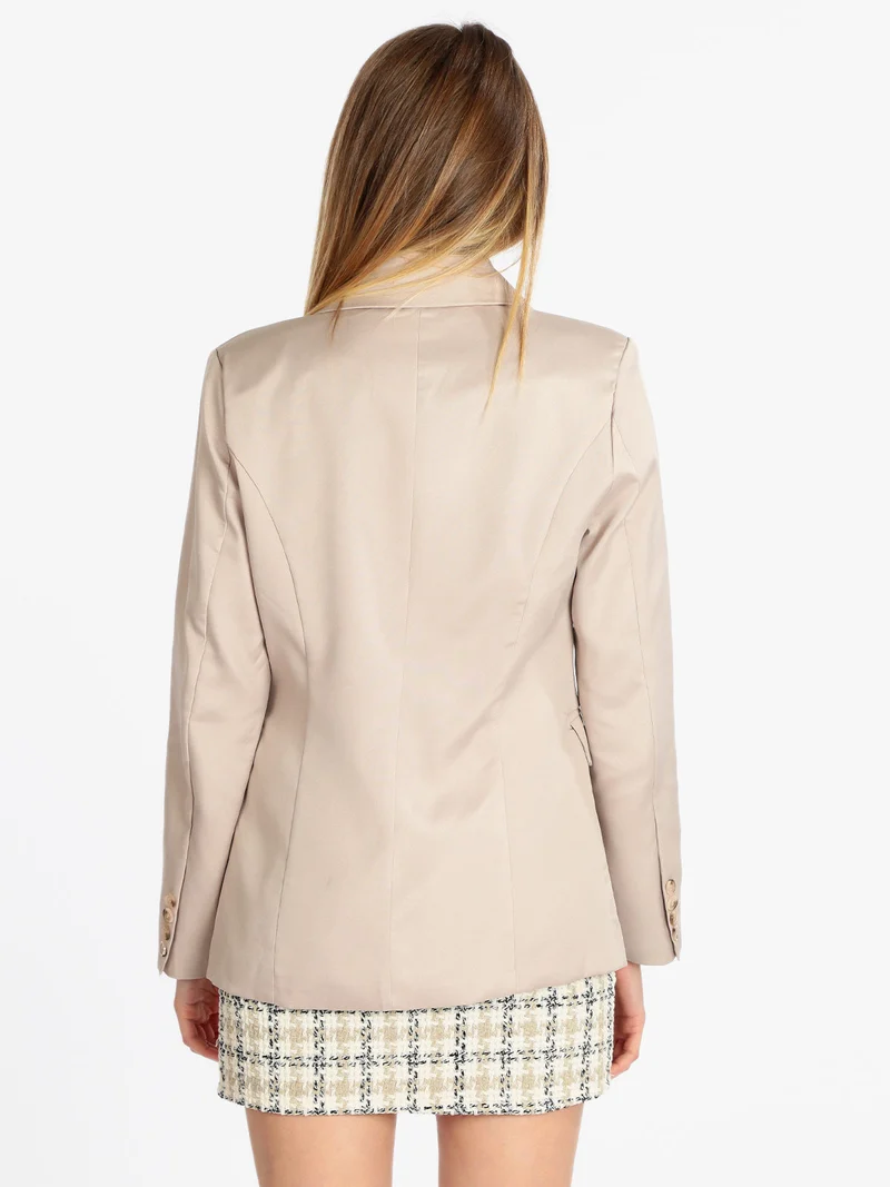 Blazer donna doppiopetto - khaki