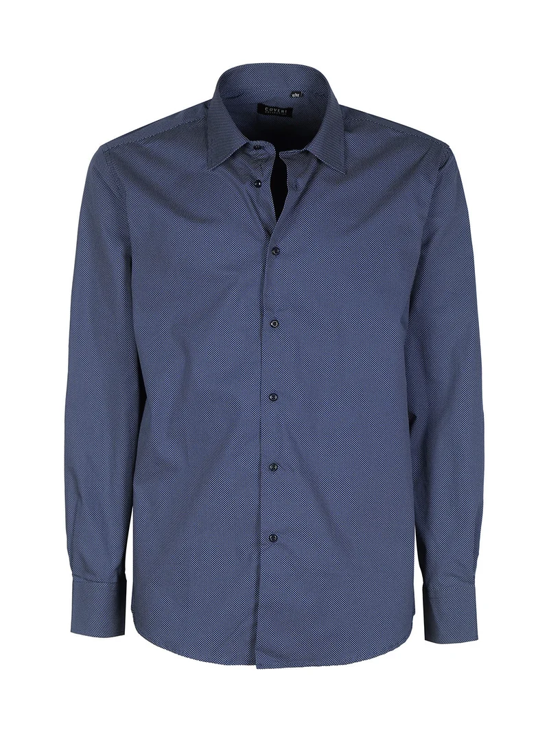 Camicia uomo semi slim fit - blu