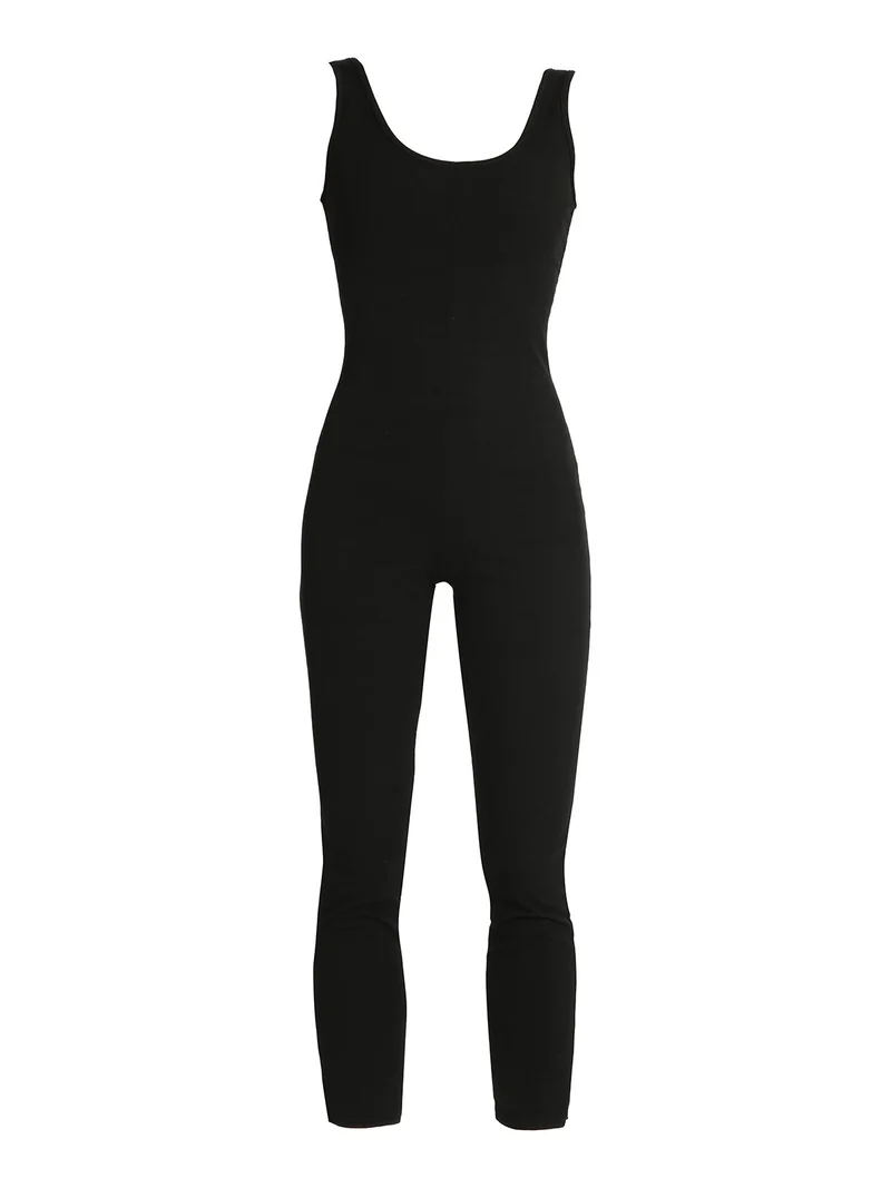 Jumpsuite donna aderente - nero
