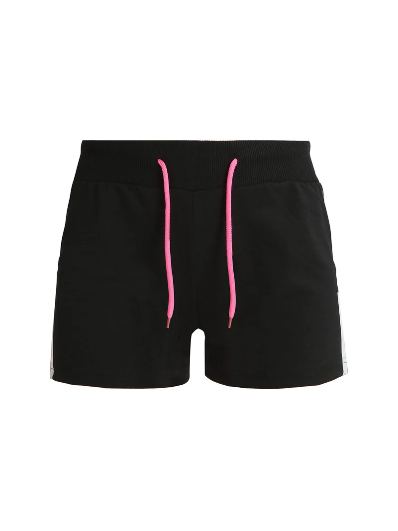 Shorts sportivi donna in cotone - nero