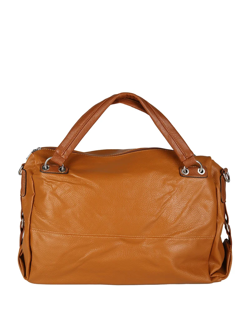 Borsa hobo da donna con doppi manici - marrone