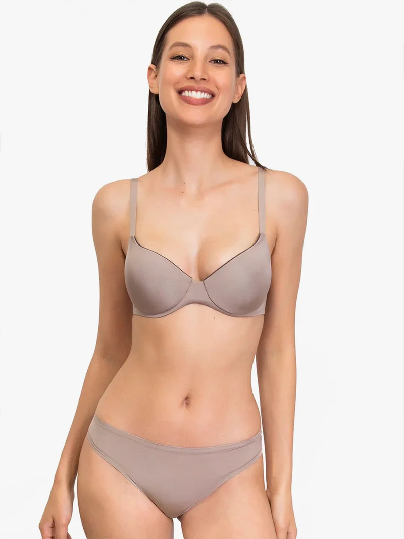 Reggiseno in microfibra con ferretto 1328 - fango