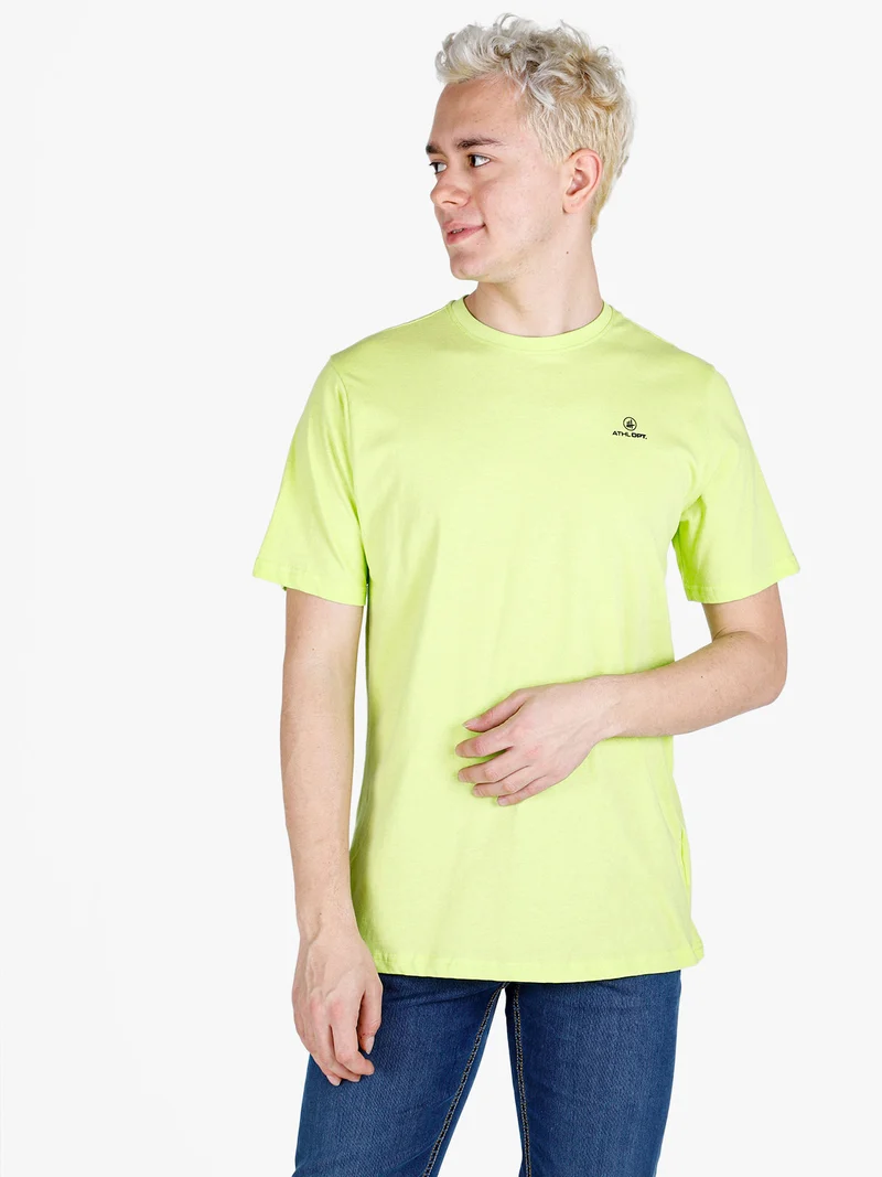 T-shirt da uomo in cotone con logo - mela