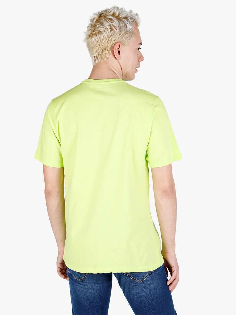 T-shirt da uomo in cotone con logo - mela
