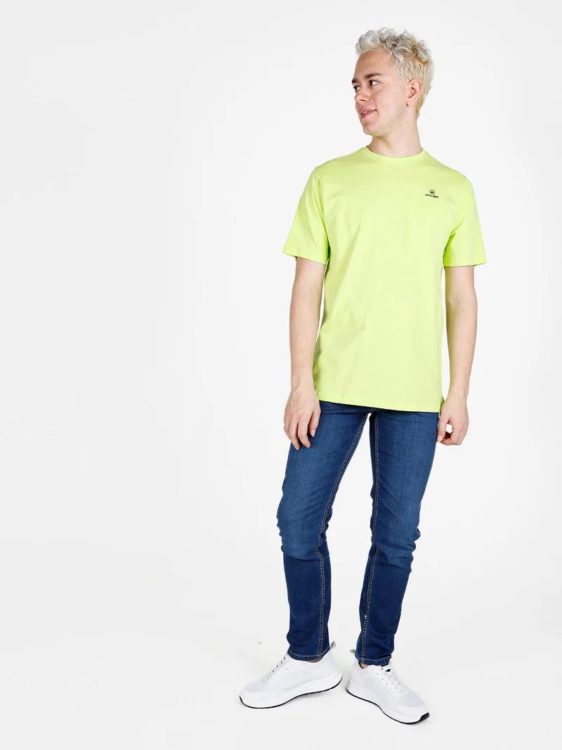 T-shirt da uomo in cotone con logo - mela