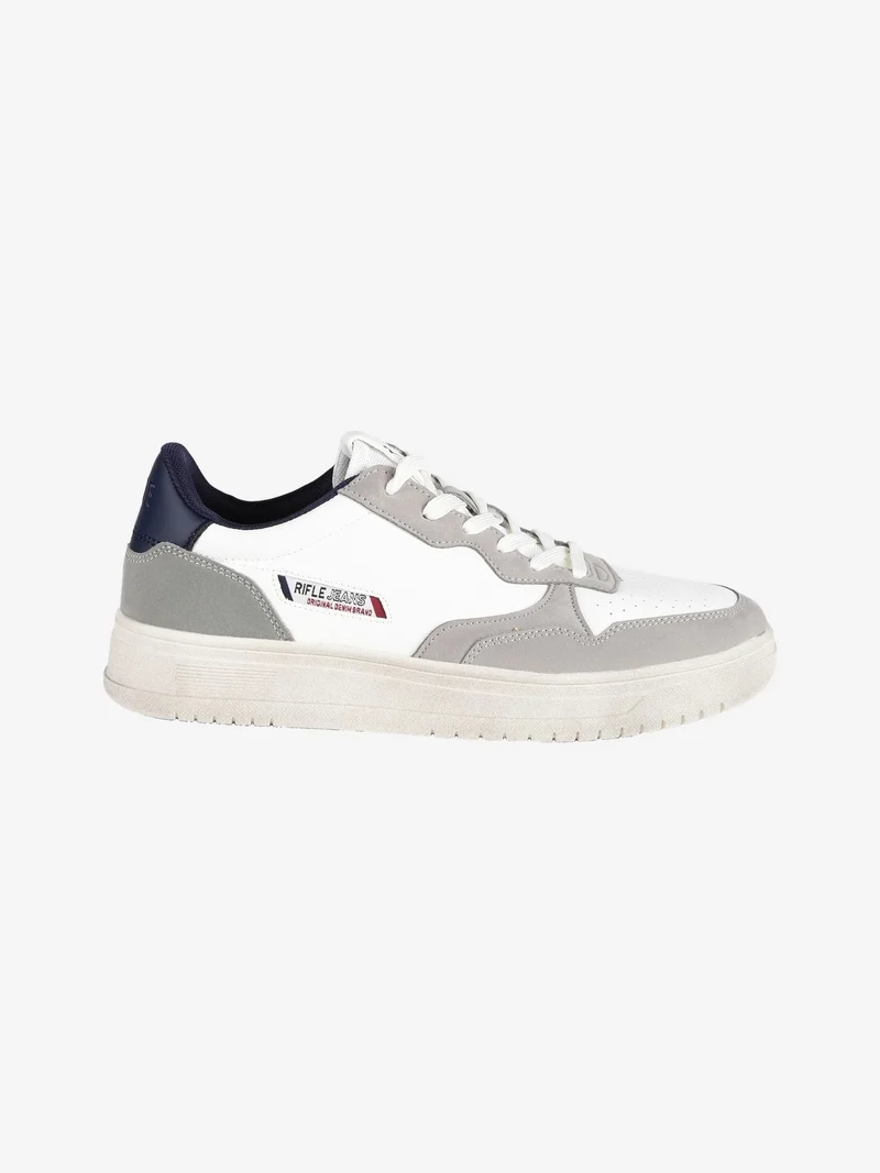 Sneakers basse casual da uomo - bianco