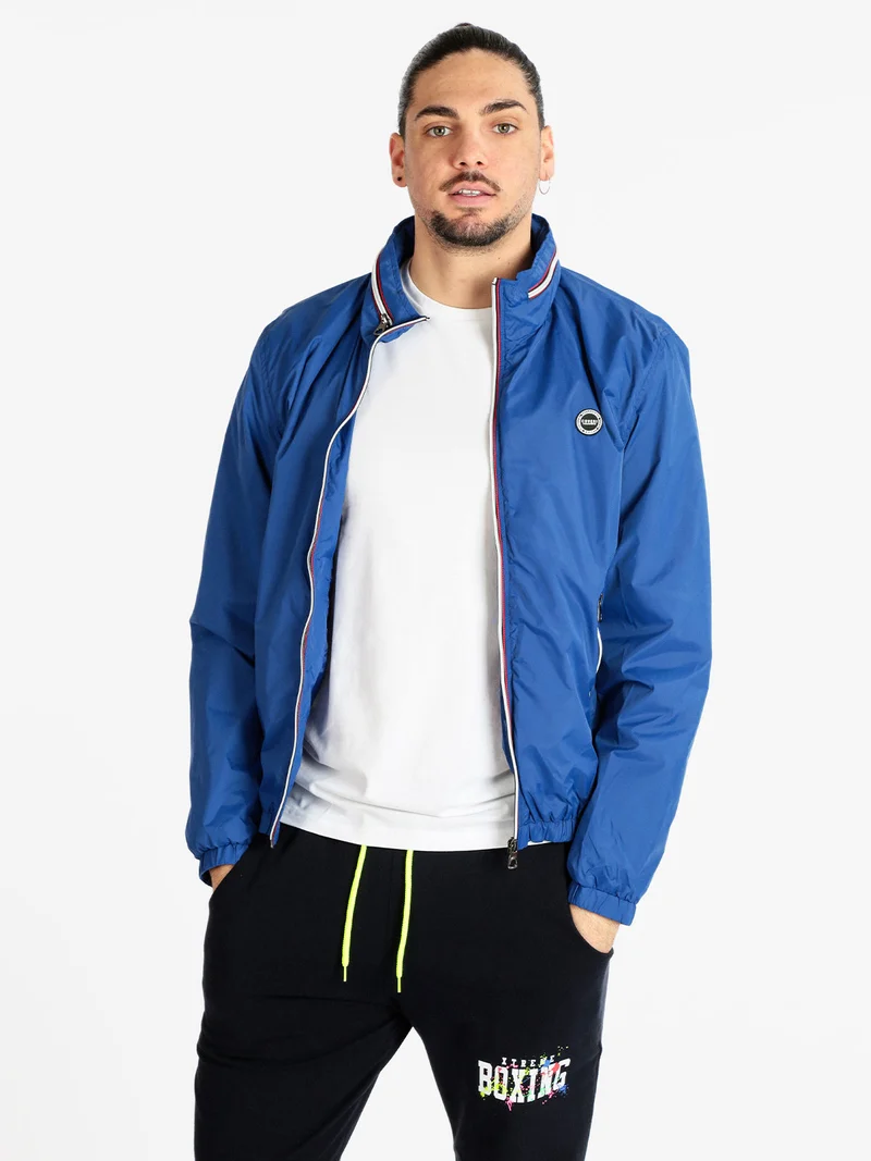 Giubbino leggero antivento da uomo - blu