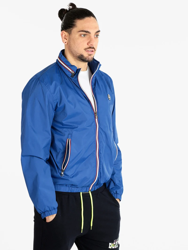 Giubbino leggero antivento da uomo - blu