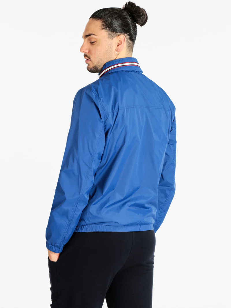 Giubbino leggero antivento da uomo - blu