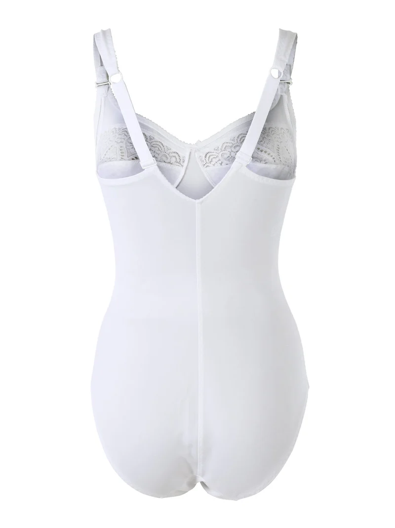 978 Body donna con pizzo COPPA B - bianco
