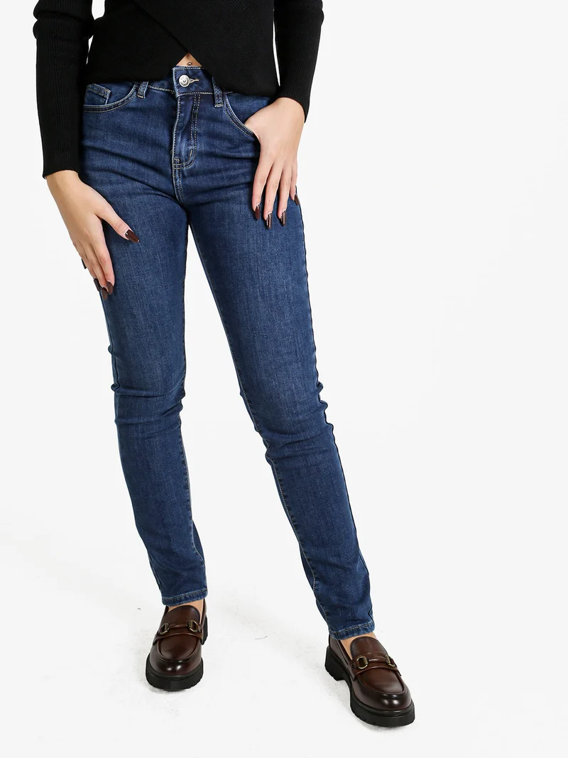 Jeans donna regular fit a vita alta - jeans
