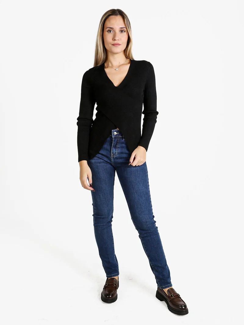 Jeans donna regular fit a vita alta - jeans