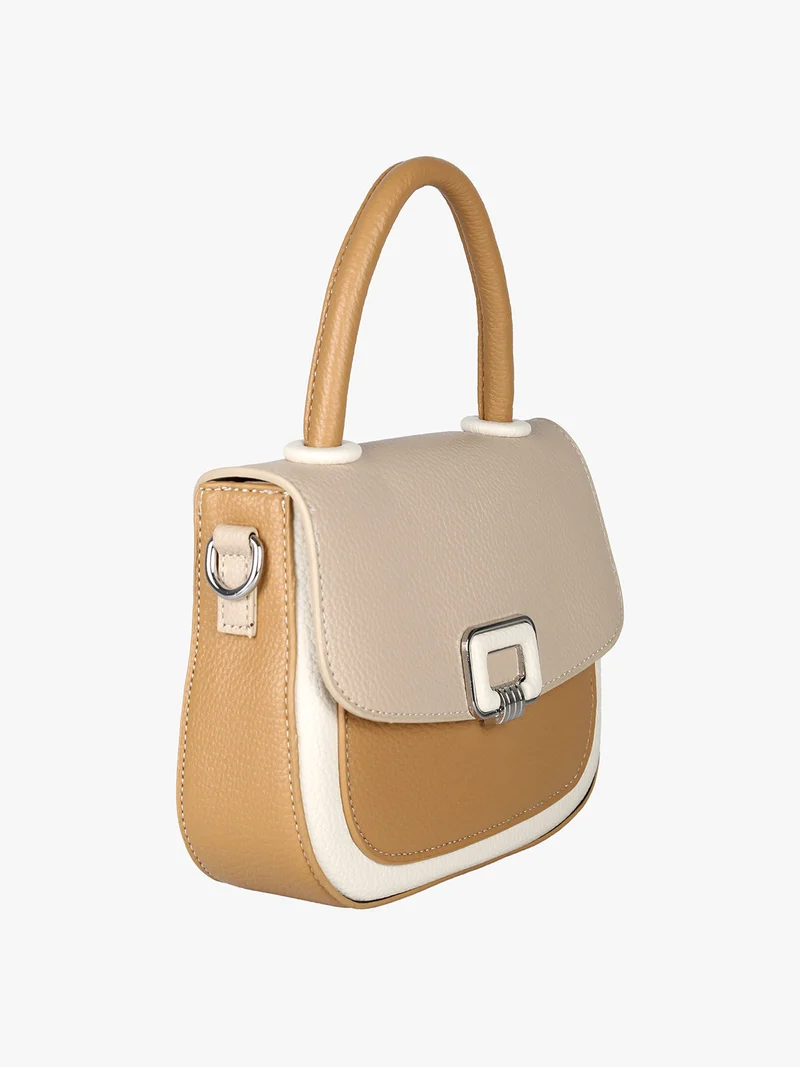 Borsa mini da donna colorata - taupe