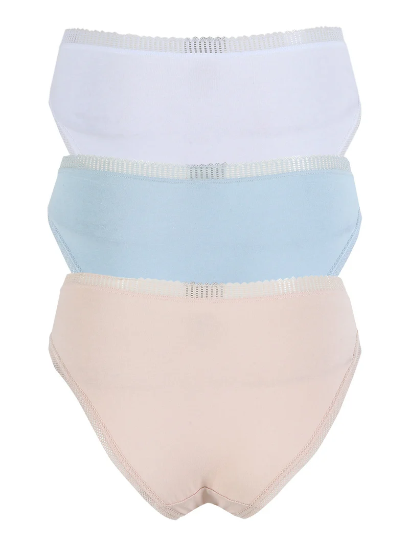 Confezione da 3 slip donna in cotone - assortito