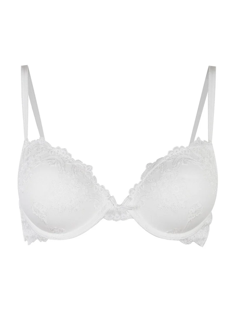 Reggiseno push up in pizzo con ferretto 1946 - bianco