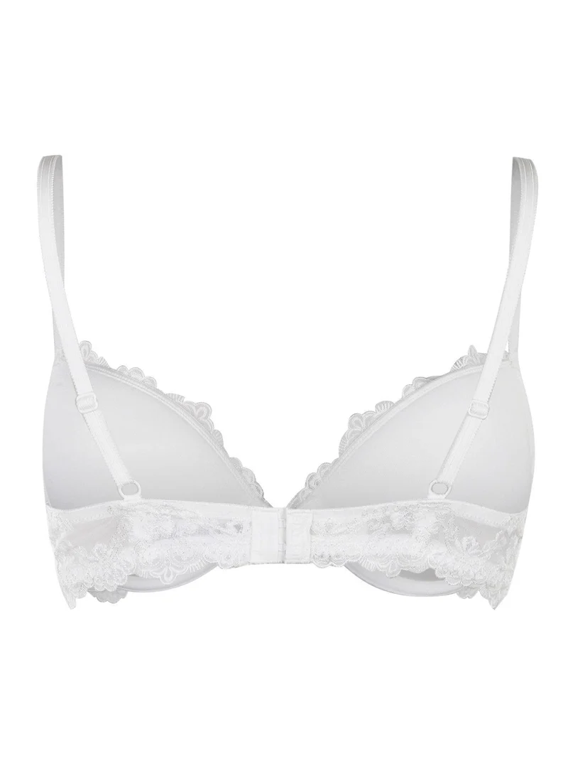 Reggiseno push up in pizzo con ferretto 1946 - bianco