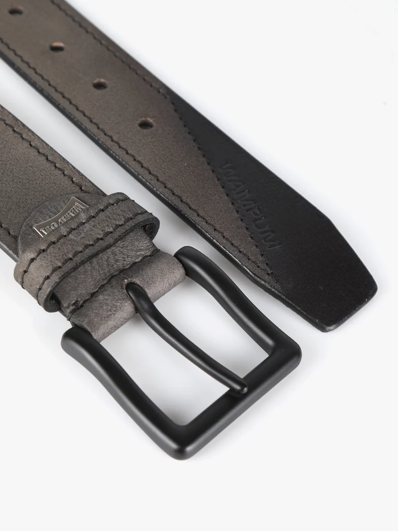 Cintura in pelle da uomo - nero