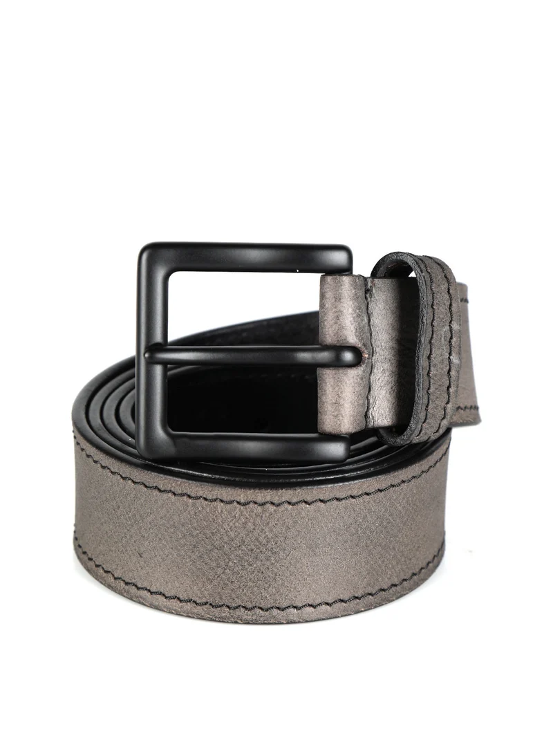 Cintura in pelle da uomo - nero