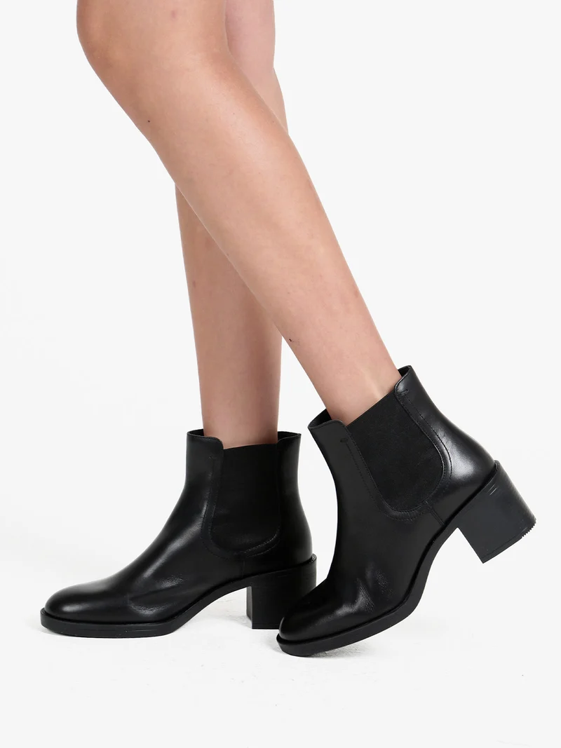 D SERILDA 60 Stivaletti in pelle da donna - nero