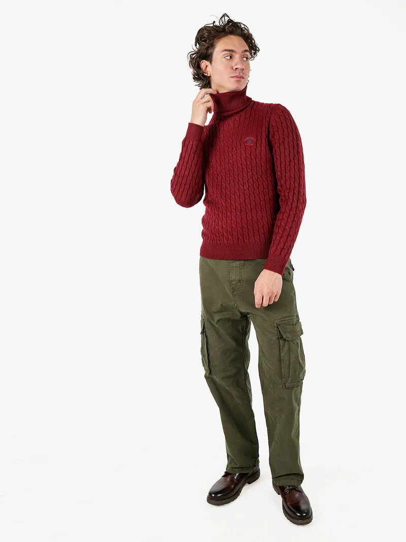 Pantaloni cargo baggy da uomo - militare