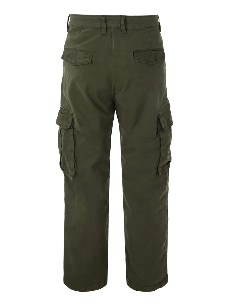 Pantaloni cargo baggy da uomo - militare