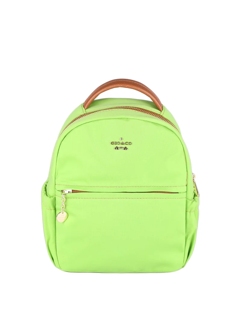 Zainetto donna in tessuto - verde chiaro