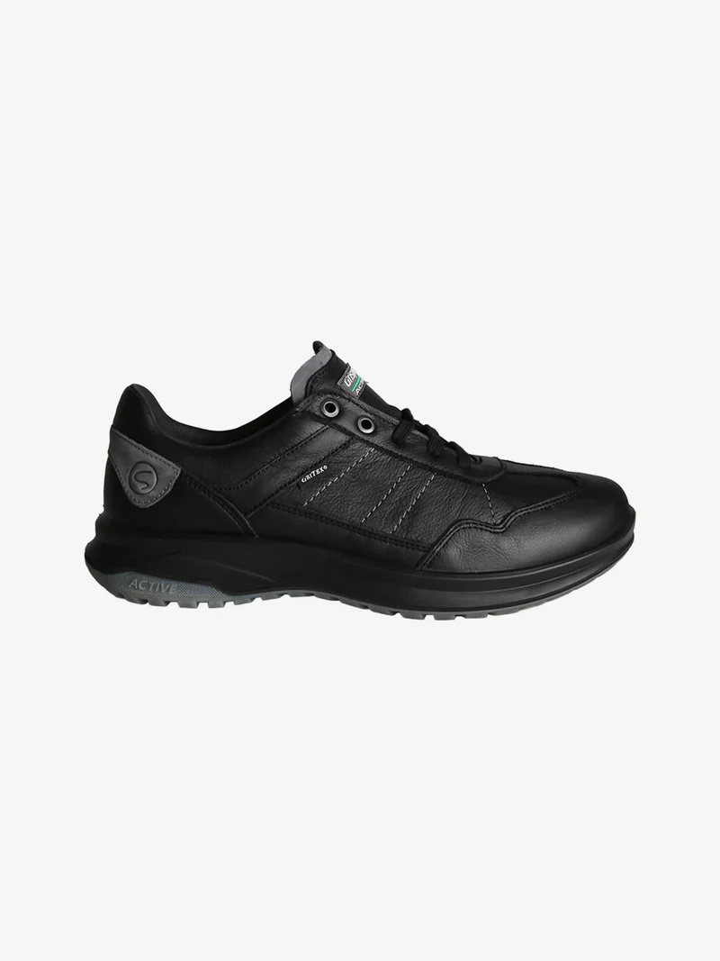 Scarpe stringate da uomo in pelle - nero