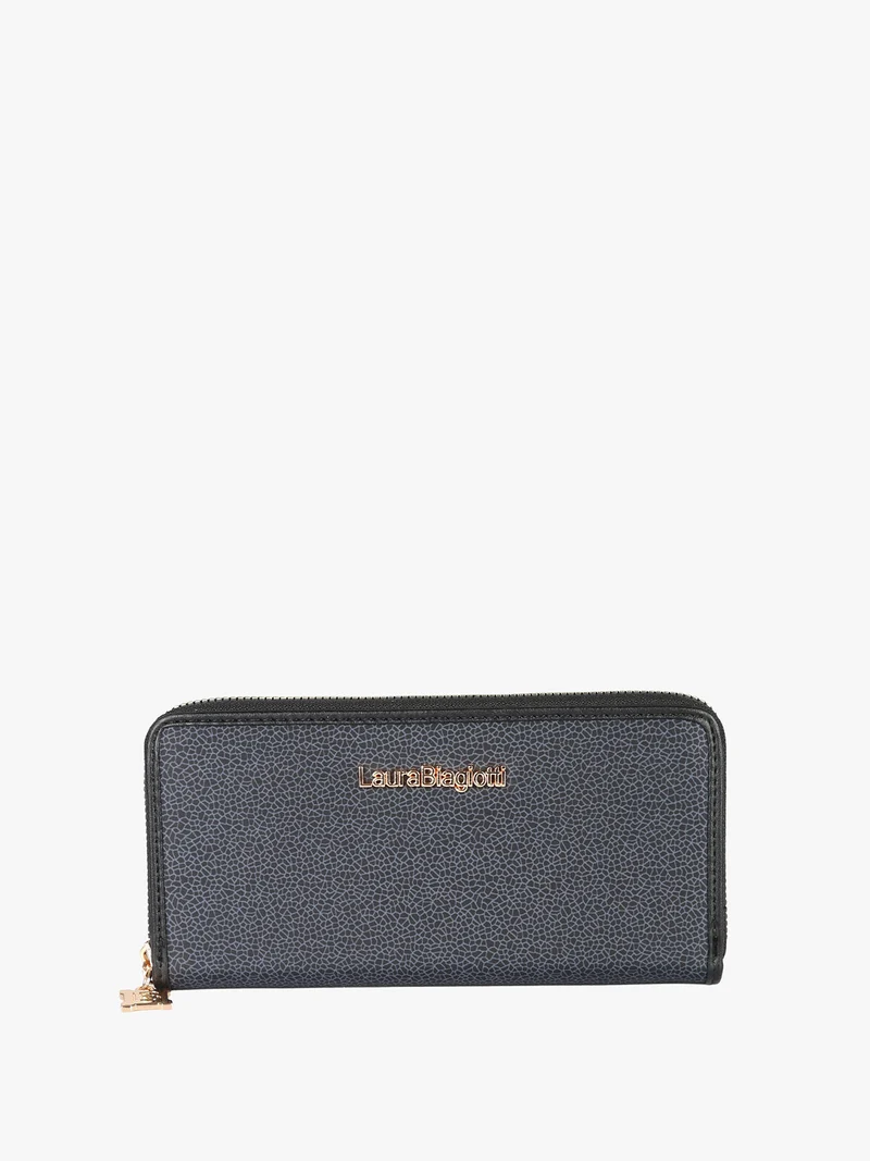 Portafoglio da donna con cerniera - nero