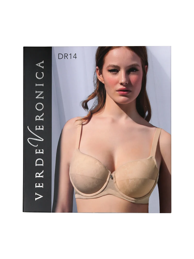 DR14 Reggiseno preformato con coppe imbottite e ferretto coppa E - nero