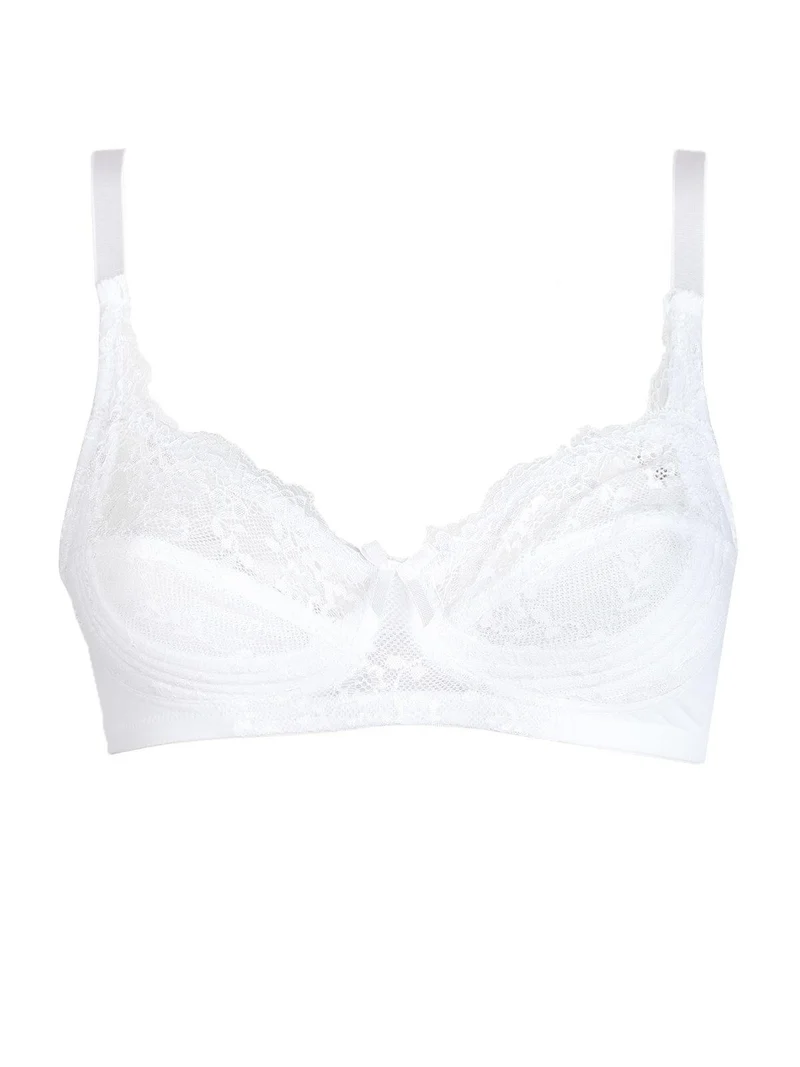 GianMarcoVenturi reggiseno pizzo ONICE sfoderato coppa C - bianco