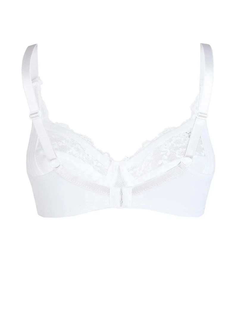 GianMarcoVenturi reggiseno pizzo ONICE sfoderato coppa C - bianco