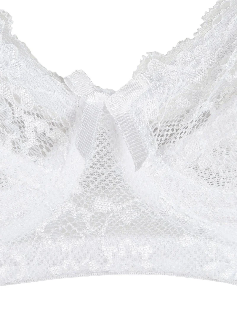 GianMarcoVenturi reggiseno pizzo ONICE sfoderato coppa C - bianco