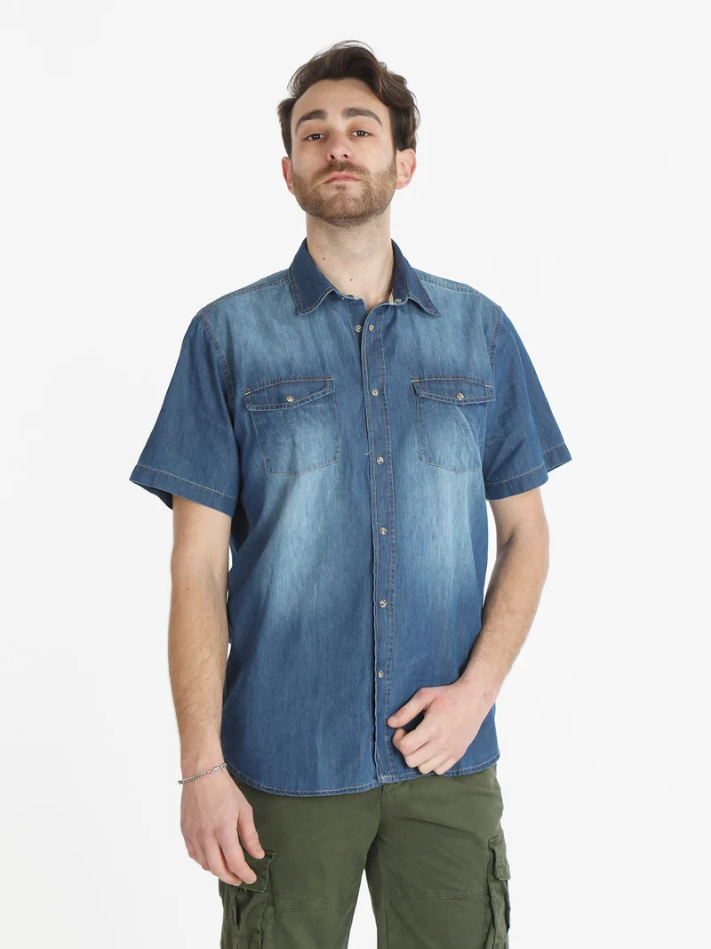 Camicia di jeans da uomo a maniche corte - jeans