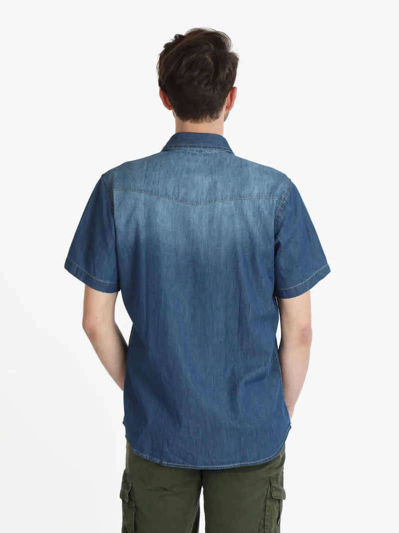 Camicia di jeans da uomo a maniche corte - jeans