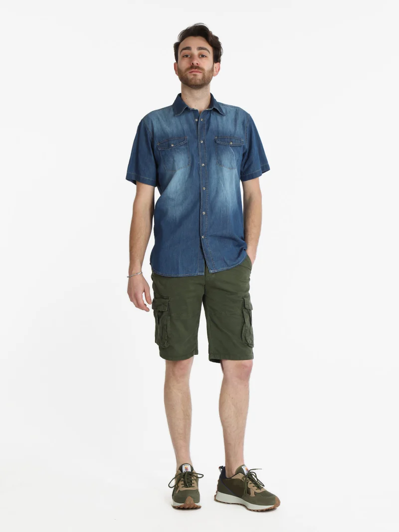 Camicia di jeans da uomo a maniche corte - jeans