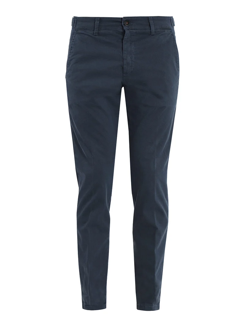 Pantaloni casual slim fit da uomo taglie grandi - blu