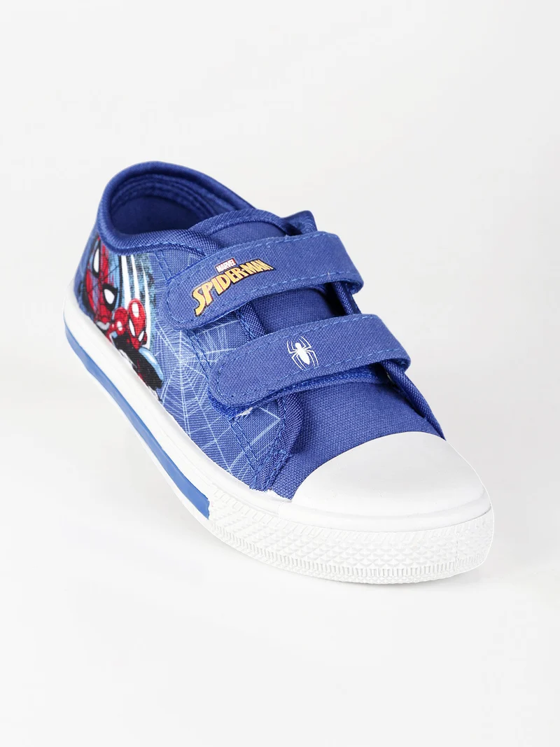 Scarpe da bambino in tela con strappi e luci - blu