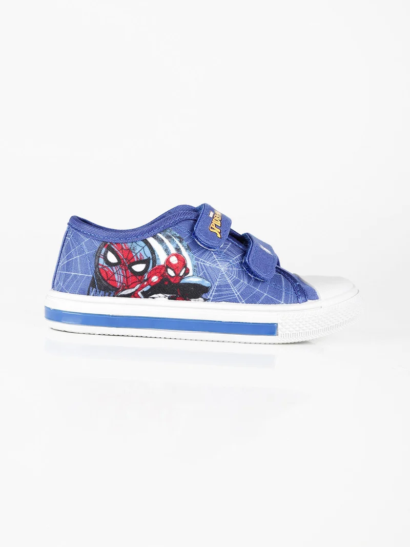 Scarpe da bambino in tela con strappi e luci - blu