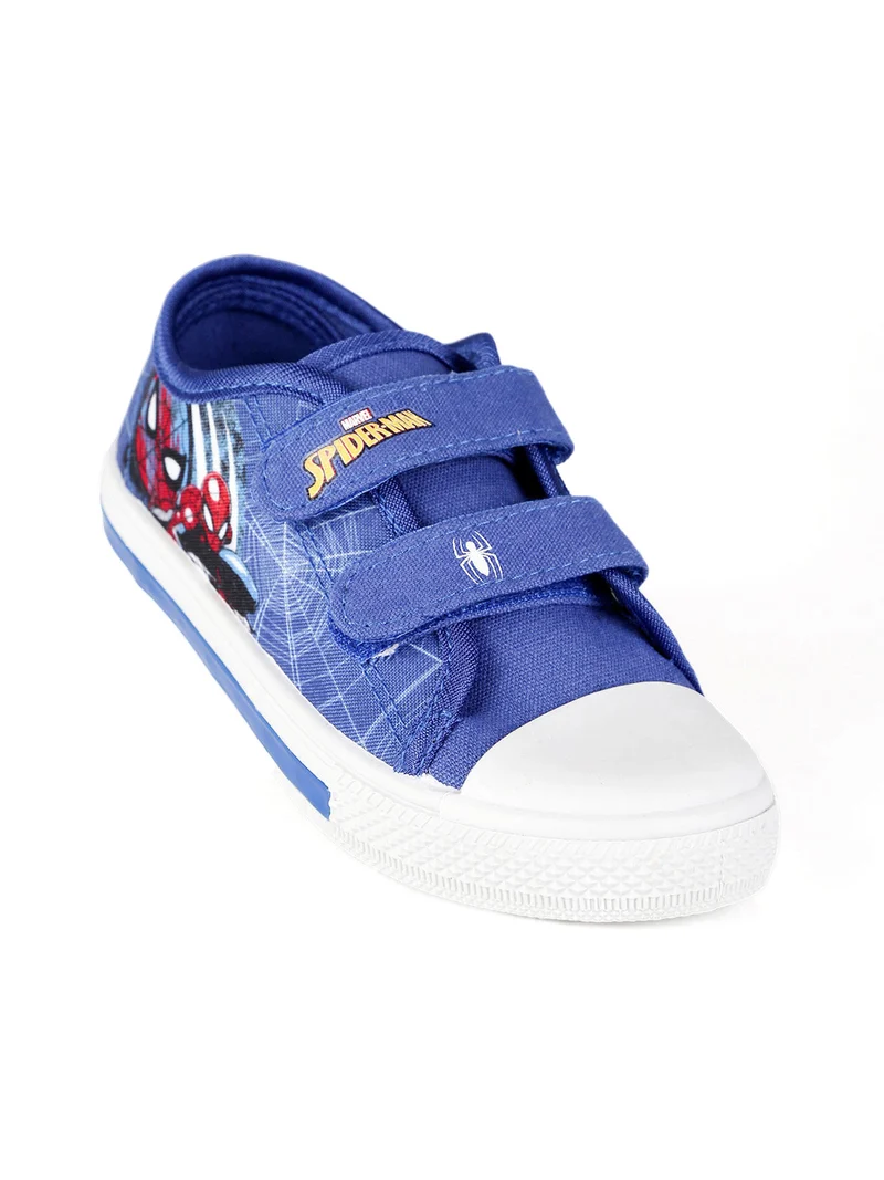 Scarpe da bambino in tela con strappi e luci - blu