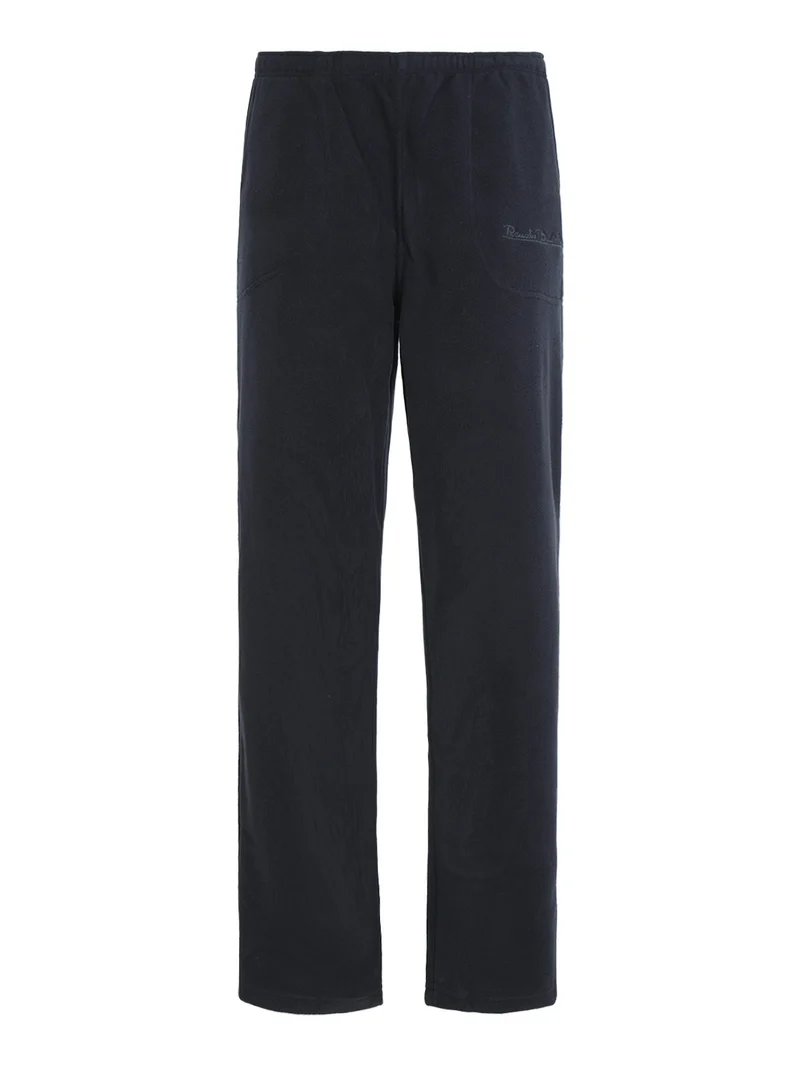 Pantaloni in pile da donna - blu scuro