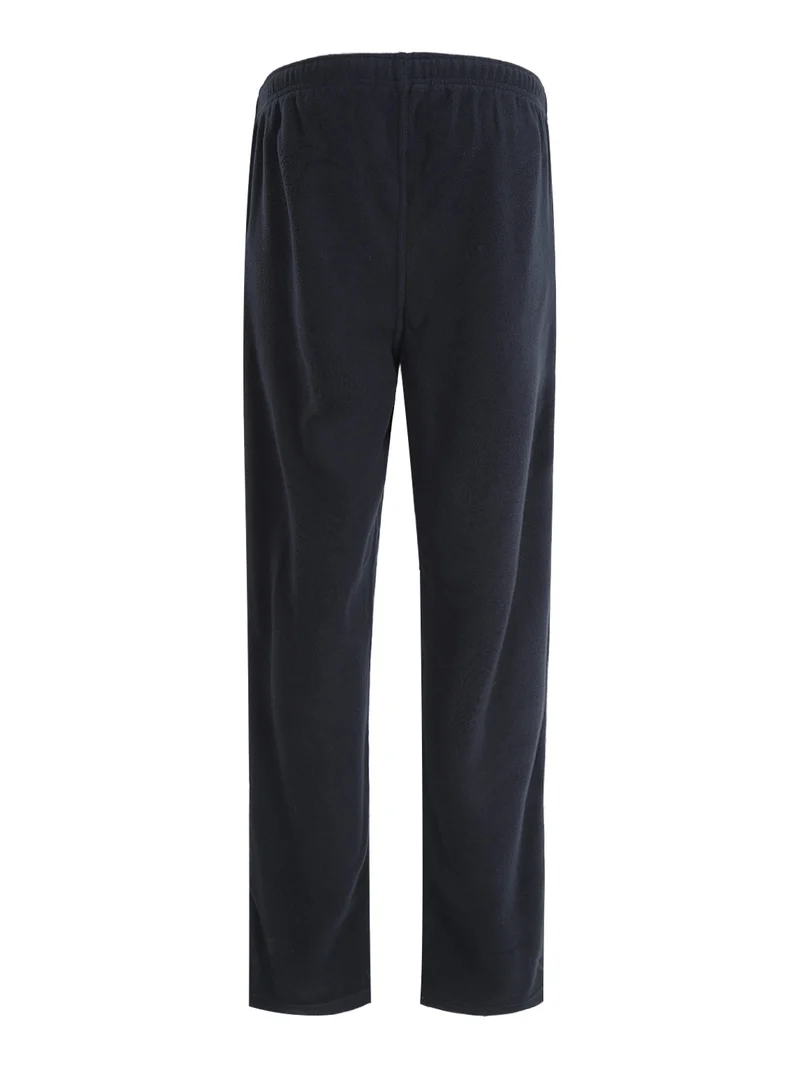 Pantaloni in pile da donna - blu scuro