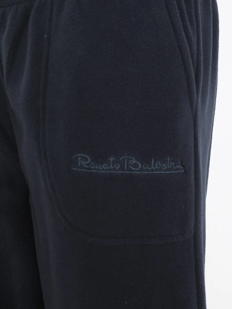 Pantaloni in pile da donna - blu scuro