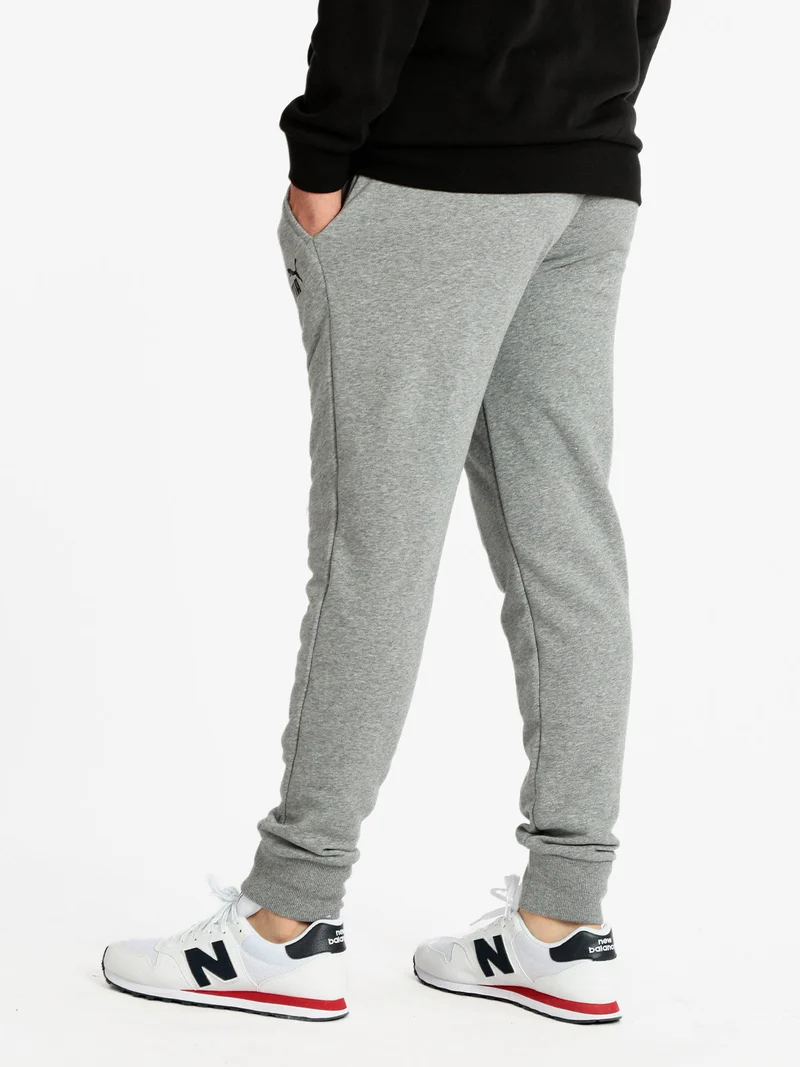 ESS Pantaloni slim sportivi da uomo con coulisse - grigio