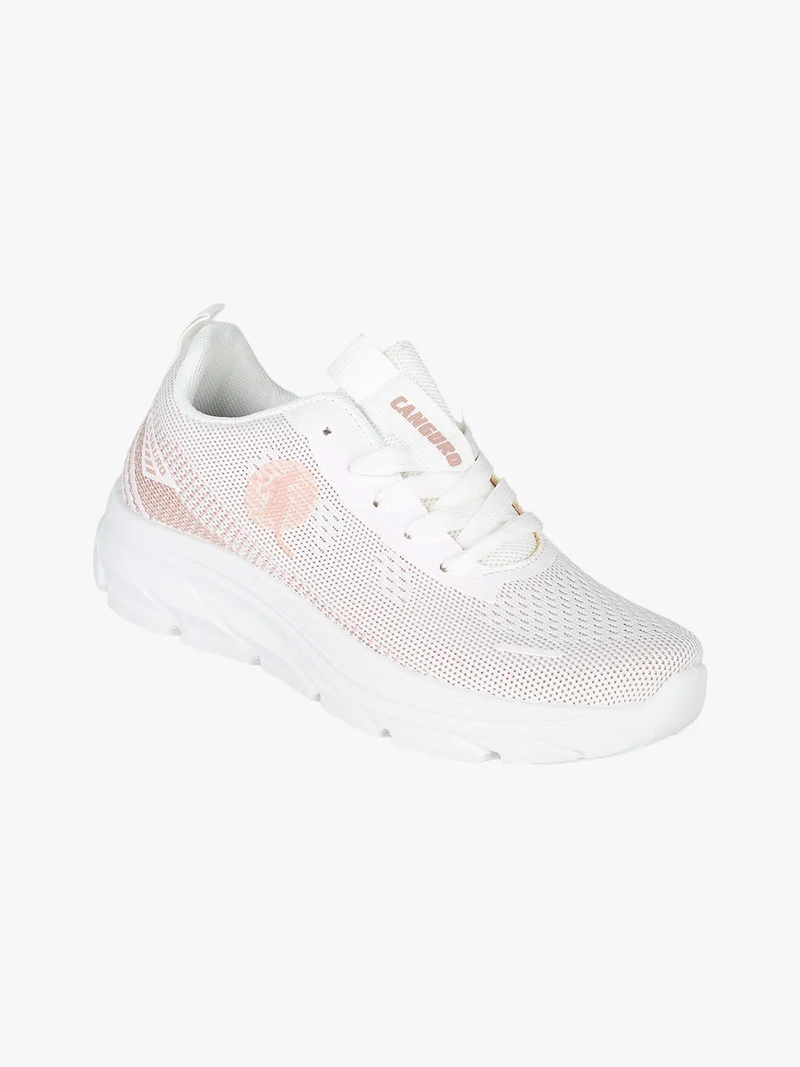 Sneakers donna sportive in maglia - bianco