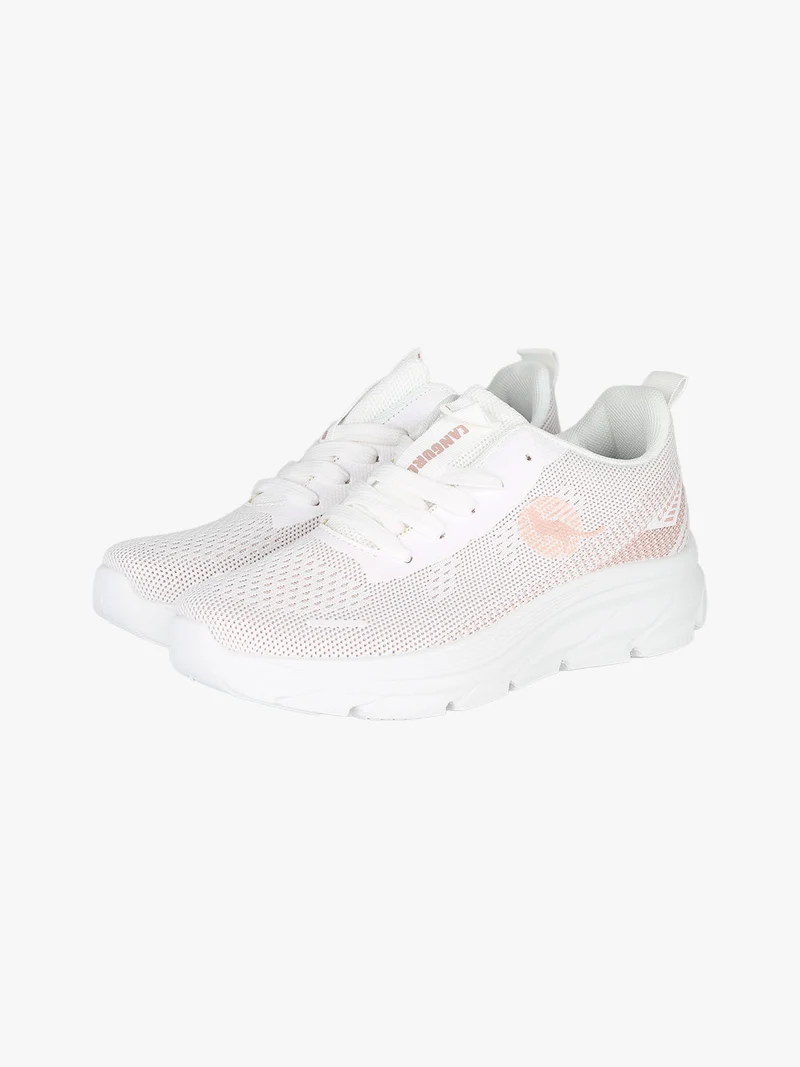 Sneakers donna sportive in maglia - bianco