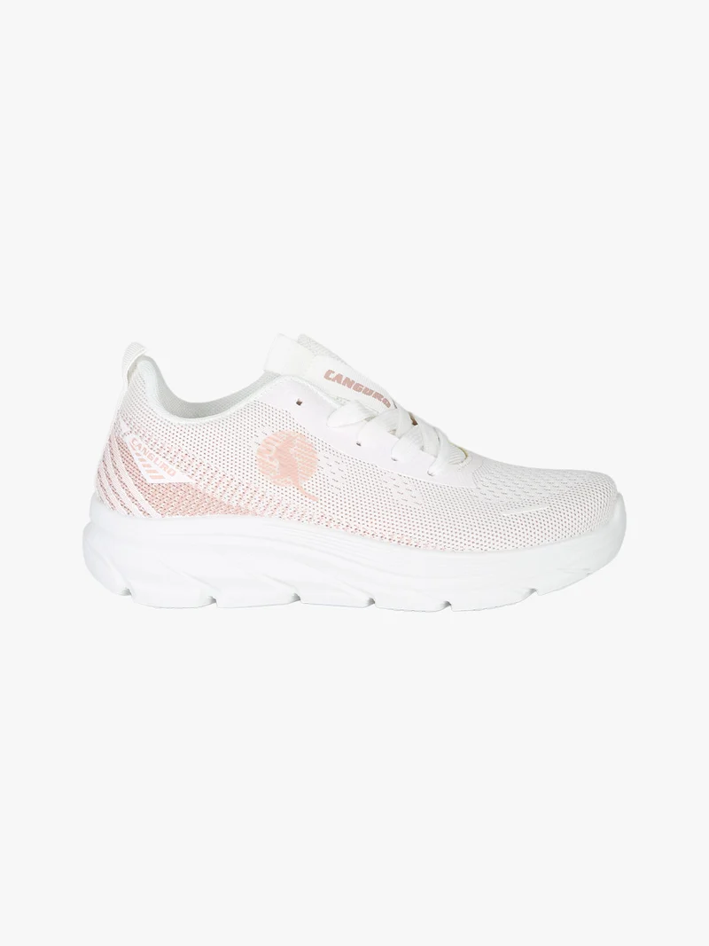 Sneakers donna sportive in maglia - bianco