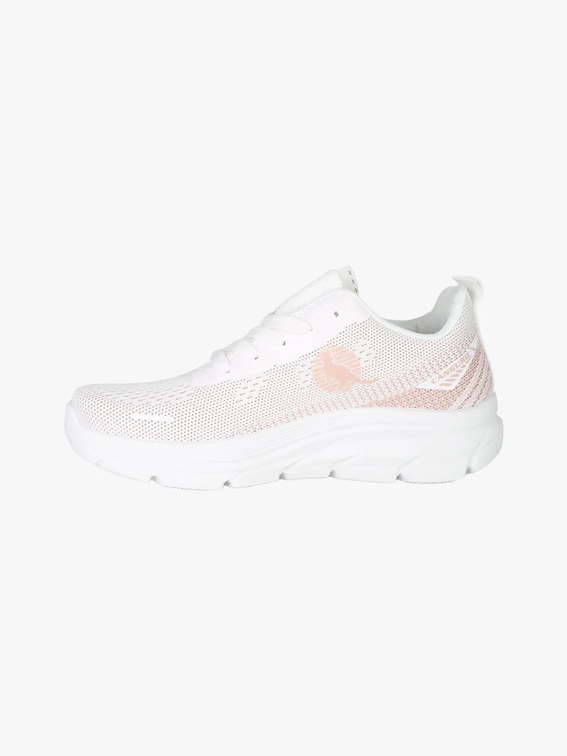 Sneakers donna sportive in maglia - bianco