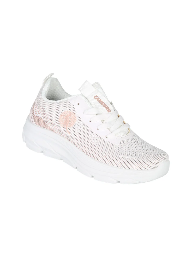 Sneakers donna sportive in maglia - bianco
