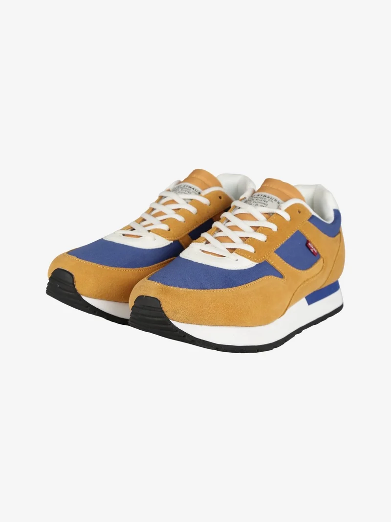 Sneakers in pelle da uomo - senape